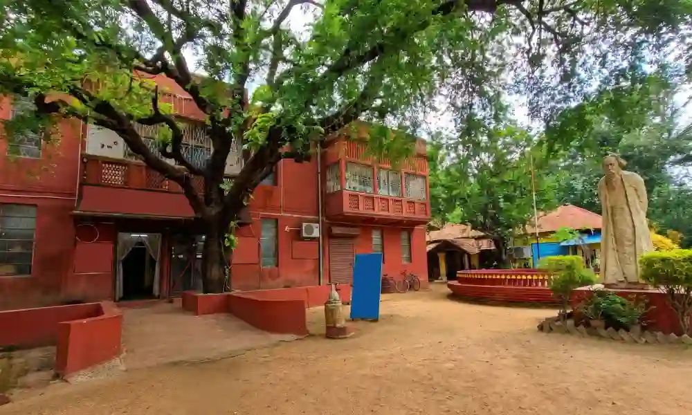 Traditional handicrafts and leather products at Amar Kutir Shantiniketan