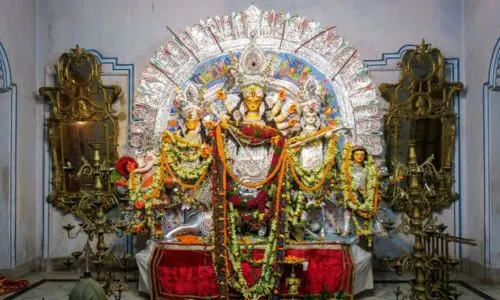 Sovabazar Rajbari Durga Puja heritage celebration during Kolkata Durga Puja tour